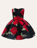 Rose Bow Party Dress - Mini Berni