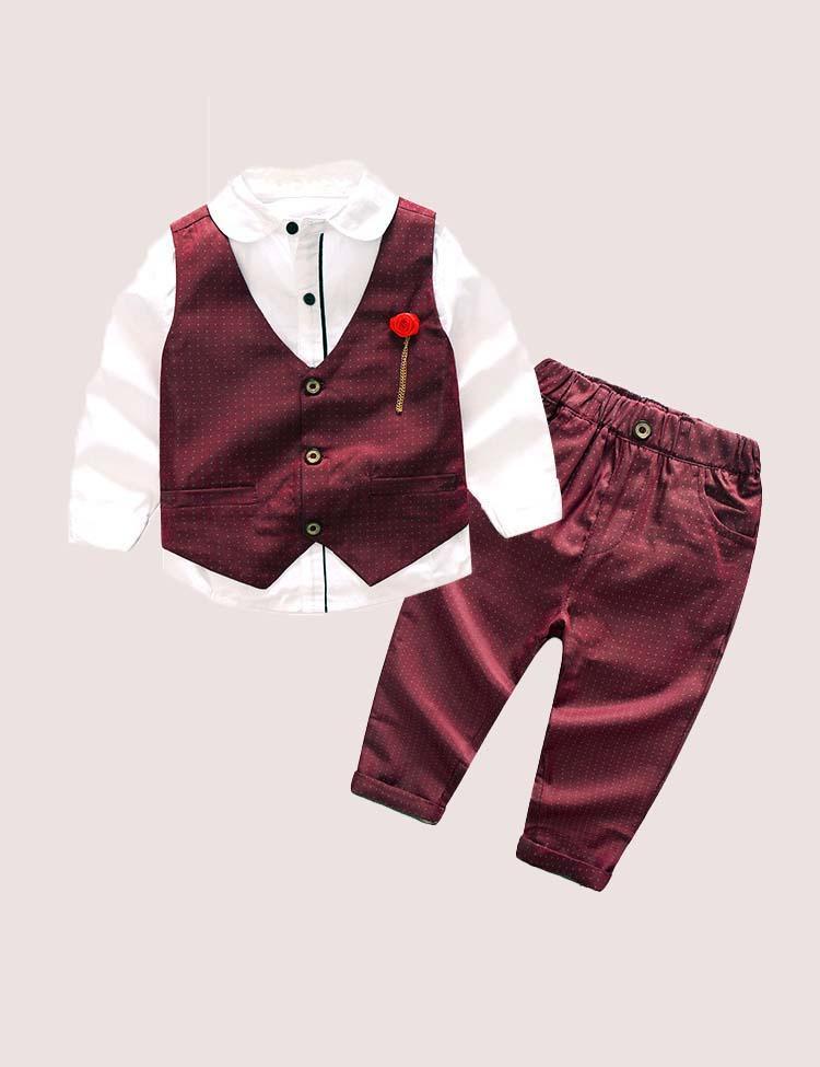 Rose Vest Party Suit - Mini Berni
