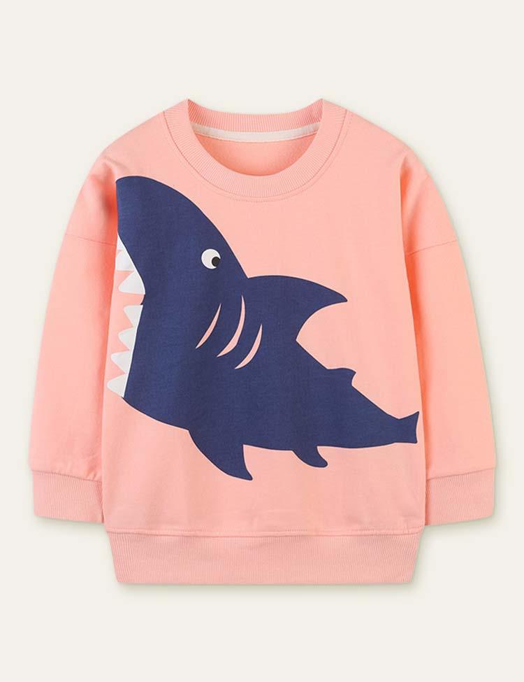 Shark Printed Sweatshirt - Mini Berni