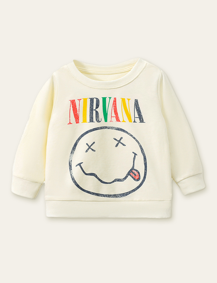 Smiley Printed Sweatshirt - Mini Berni