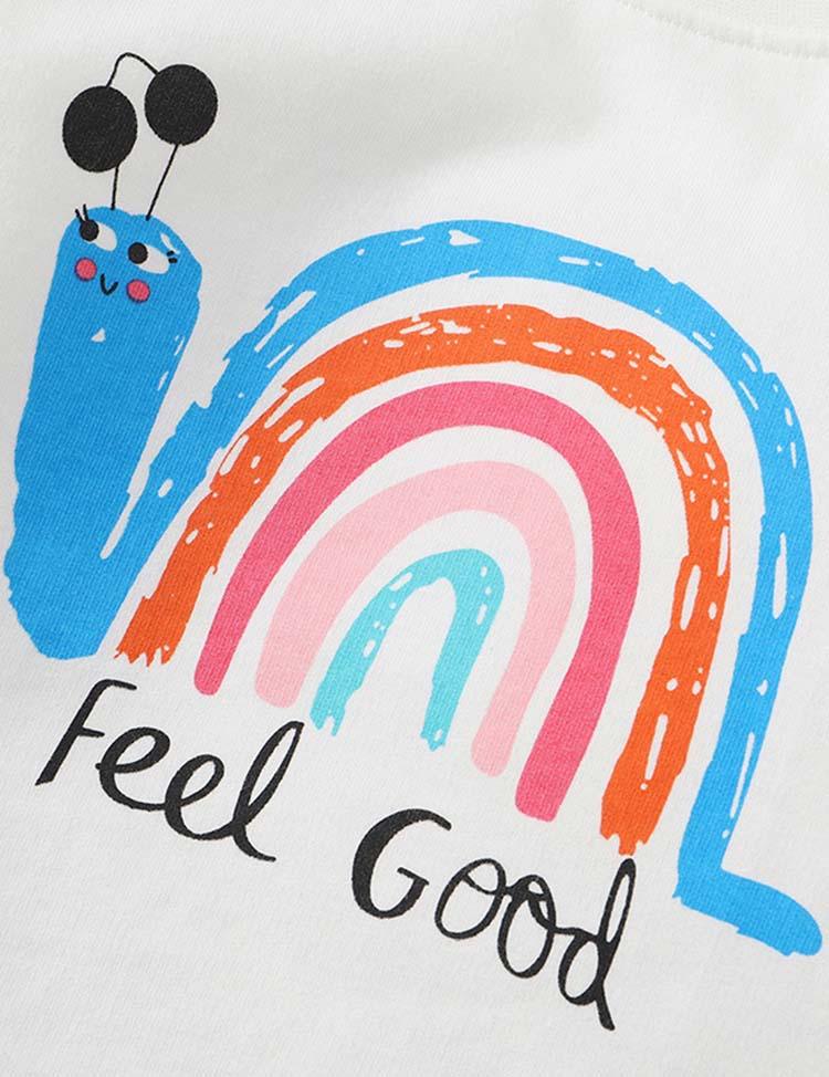 Snail Rainbow Printed Sweatshirt - Mini Berni