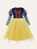 Snow White Mesh Party Dress - Mini Berni
