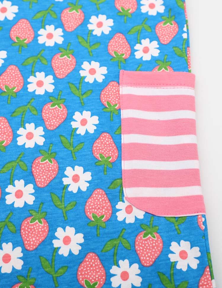Strawberry Floral Printed Dress - Mini Berni