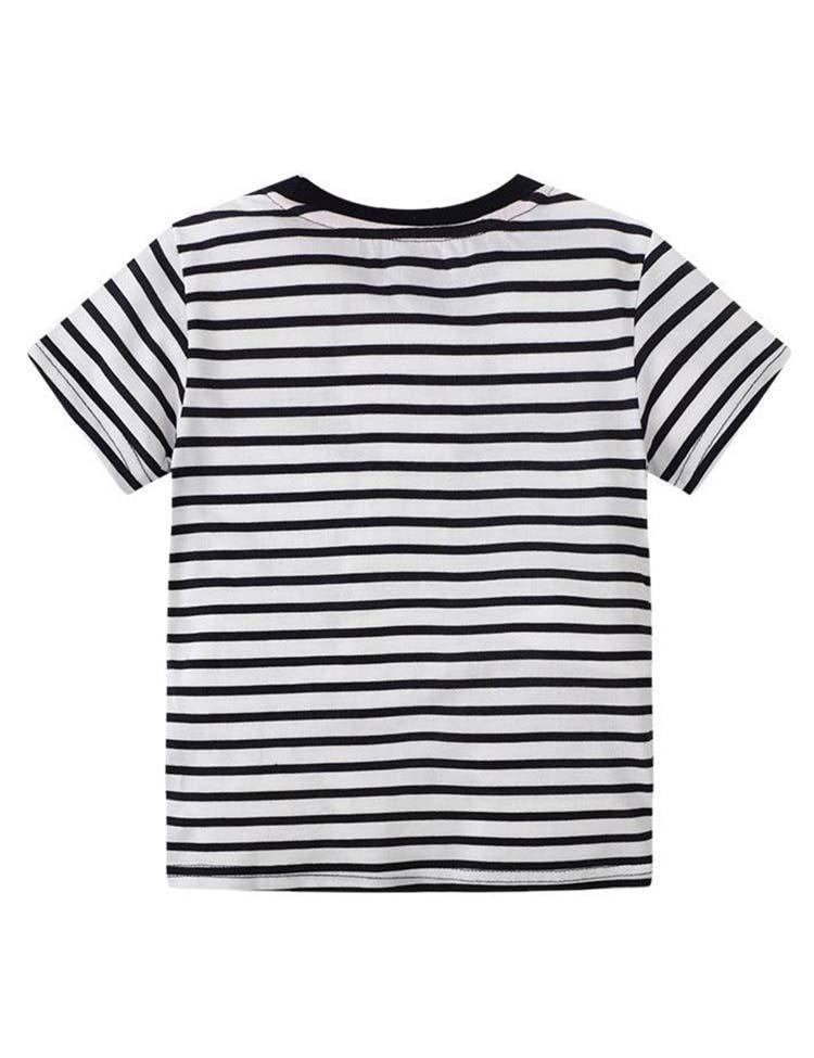 Striped Elephant T-shirt - Mini Berni