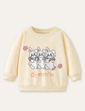 Three Kitten Printed Sweatshirt - Mini Berni
