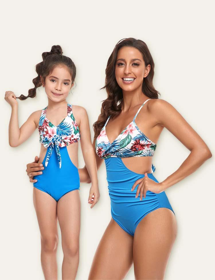 Travel Printed Family Matching Swimsuit - Mini Berni