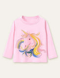 Unicorn Printed Long Sleeve T-shirt - Mini Berni