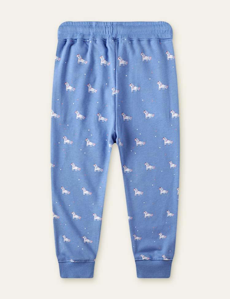 Unicorn Printed Sweatpants - Mini Berni