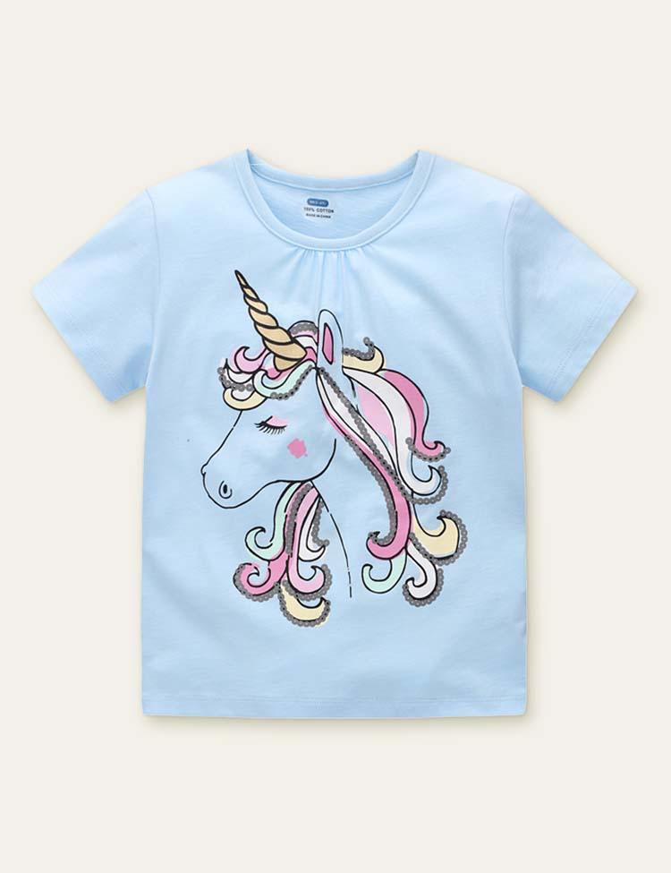 Unicorn Printed T-shirt - Mini Berni