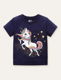 Unicorn Printed T-shirt - Mini Berni