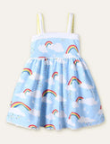 Unicorn Rainbow Printed Dress - Mini Berni
