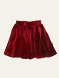 Wine Red Velvet Skirt - Mini Berni