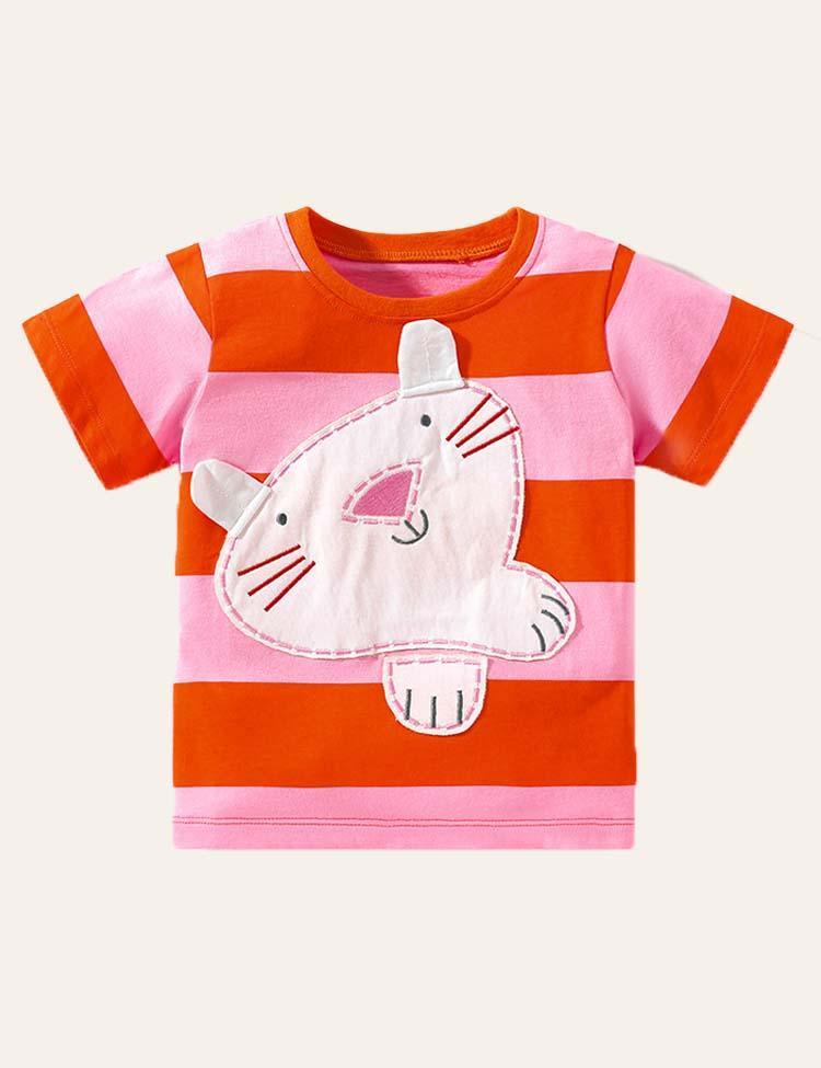 Animal Digital Appliqué T-shirt - Mini Berni