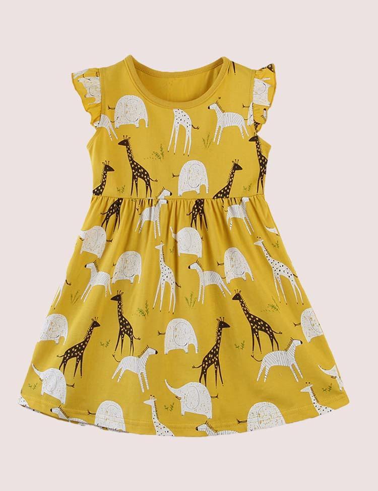 Animal Print Sleeveless Dress - Mini Berni