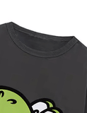 Big Head Dinosaur Printed Long Sleeve T-shirt - Mini Berni