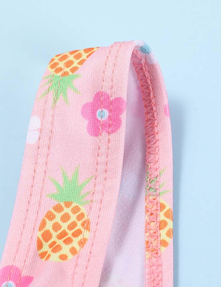 Bow Pineapple Floral Printed Swimsuit - Mini Berni