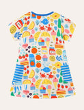 Cartoon Printed Dress - Mini Berni