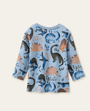 Cute Dinosaur Printed Long-Sleeved T-shirt - Mini Berni