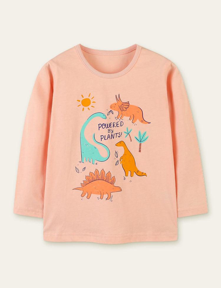 Dinosaur Friends Printed Long Sleeve T-shirt - Mini Berni