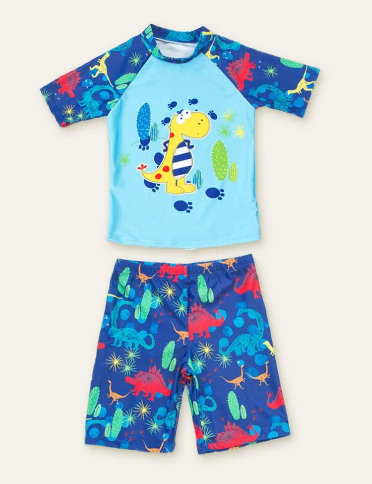 Dinosaur Printed Swimsuit - Mini Berni