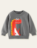 Dinosaur Waving Printed Sweatshirt - Mini Berni