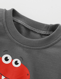 Dinosaur Waving Printed Sweatshirt - Mini Berni