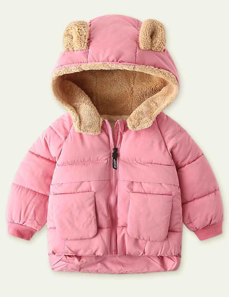 Fleece Zipper Cotton-Padded Jacket - Mini Berni