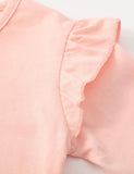 Floral Rabbit Appliqué Embroidered Long Sleeve T-shirt - Mini Berni