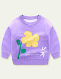 Flower Jacquard Sweater - Mini Berni