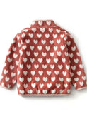 Heart Printing Polar Fleece Jacket - Mini Berni