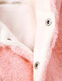Rabbit Embroidery Fleece Hooded Jacket - Mini Berni