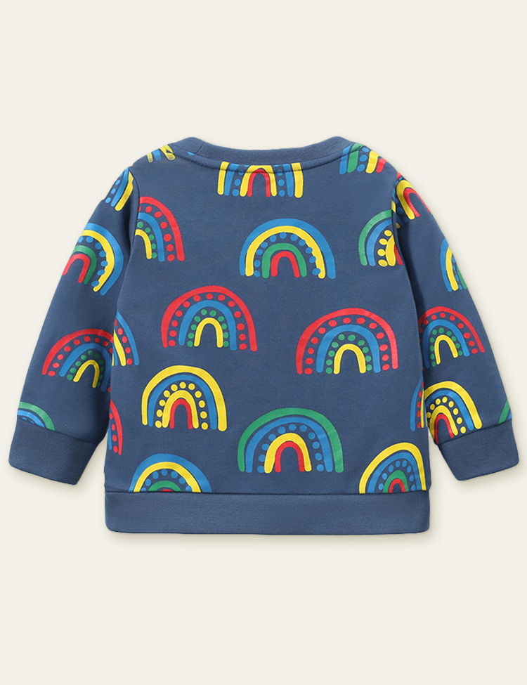 Rainbow Circle Printed Sweatshirt - Mini Berni