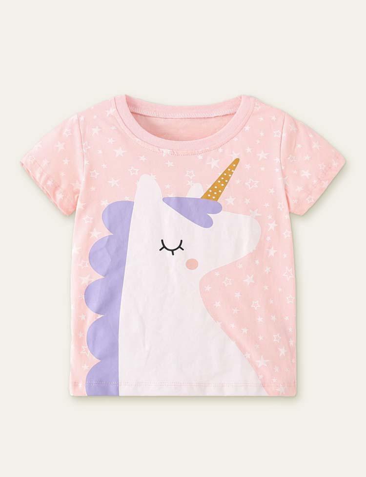 Unicorn Printed Casual T-shirt - Mini Berni