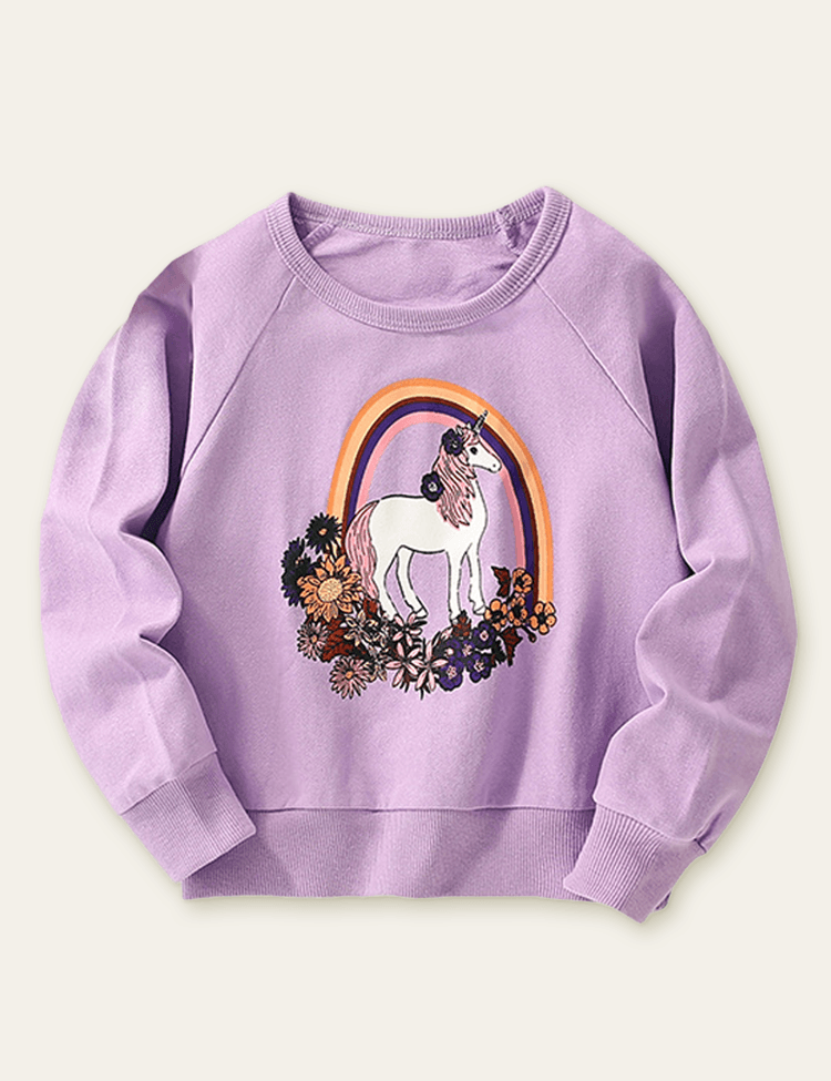 Unicorn Printed Sweatshirt - Mini Berni