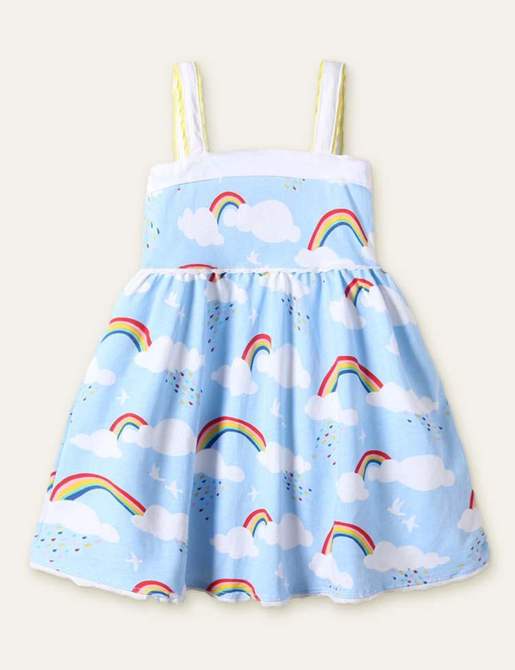 Unicorn Rainbow Printed Dress - Mini Berni