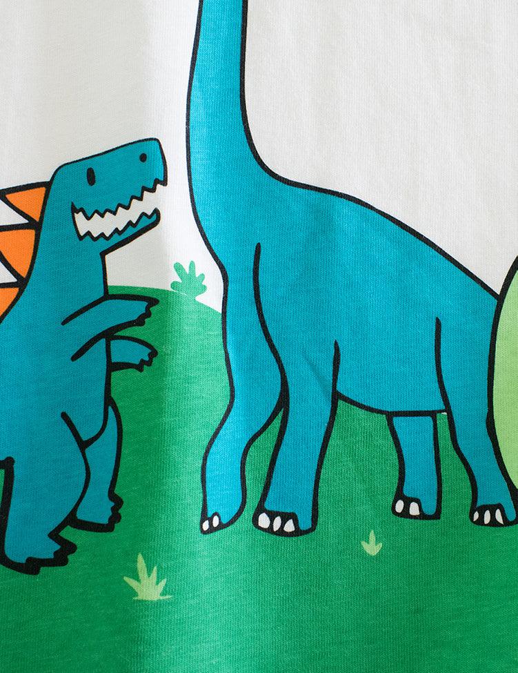 Unisex Dinosaur Friends Printed Long Sleeve T-shirt - Mini Berni